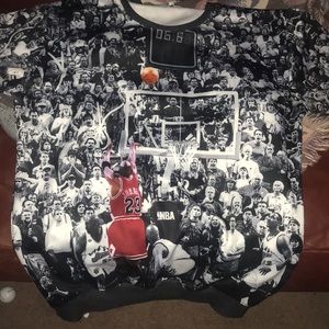 Michael Jordan jump shot Long sleeve.
